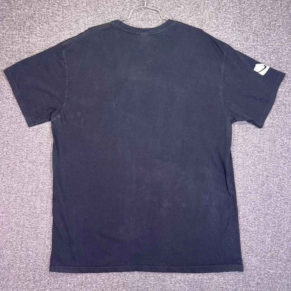 Nike Air Shirt Men 2XL Navy True Basketball Athletic AF1 Sleeve Graphic Logo Y2K